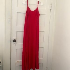 Faded Glory lined  maxi dress. Size XXL. Red